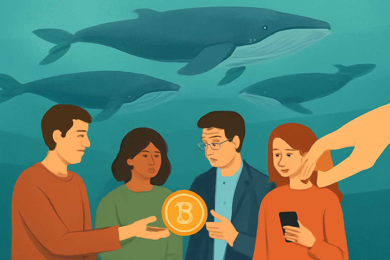 خرید بیت کوین توسط سرمایهگذاران کوچک و نیاز به نهنگها خرید بیت کوین توسط سرمایهگذاران کوچک و نیاز به نهنگها