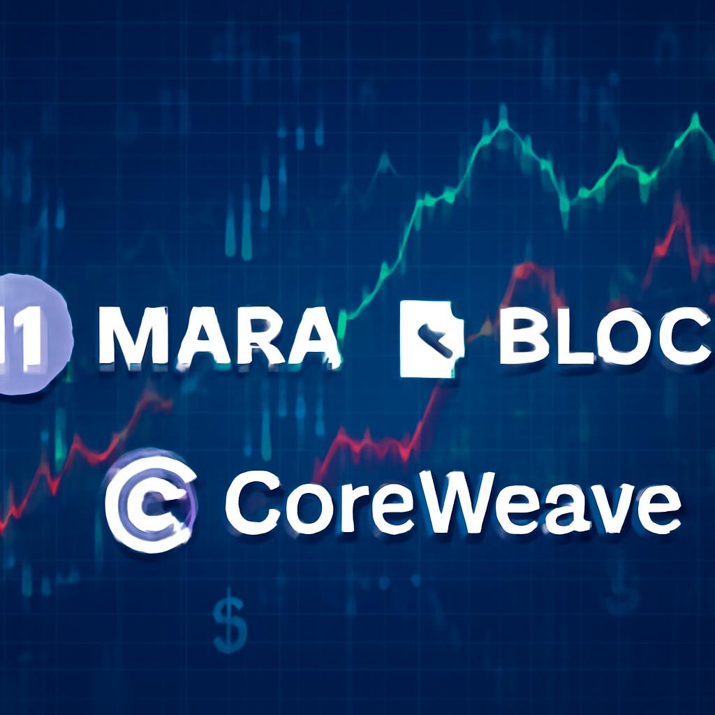 تحولات بازار ارز دیجیتال: MARA و Block در اوج، CoreWeave کاهش مییابد تحولات بازار ارز دیجیتال: MARA و Block در اوج، CoreWeave کاهش مییابد